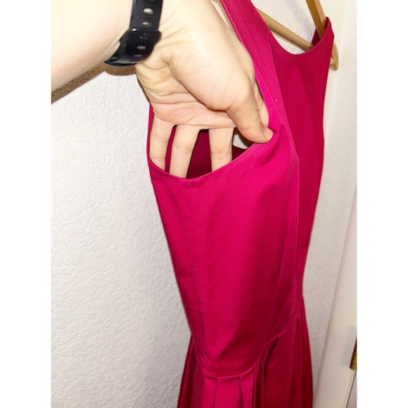 KATE SPADE Bateau Neck Fit and Flare A-Line Sleevess Dress in Bold Pink SZ: 4 - Picture 9 of 16